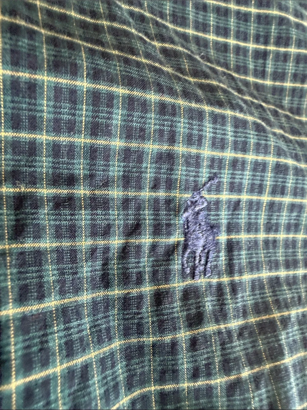 Ralph Lauren Green Plaid Button-Down Shirt